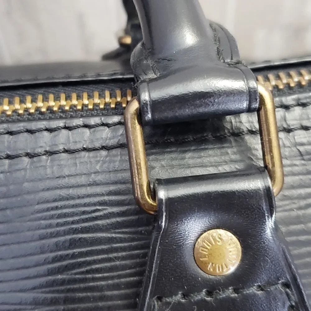 Louis Vuitton Epi Speedy 35 Black With Dust Bag